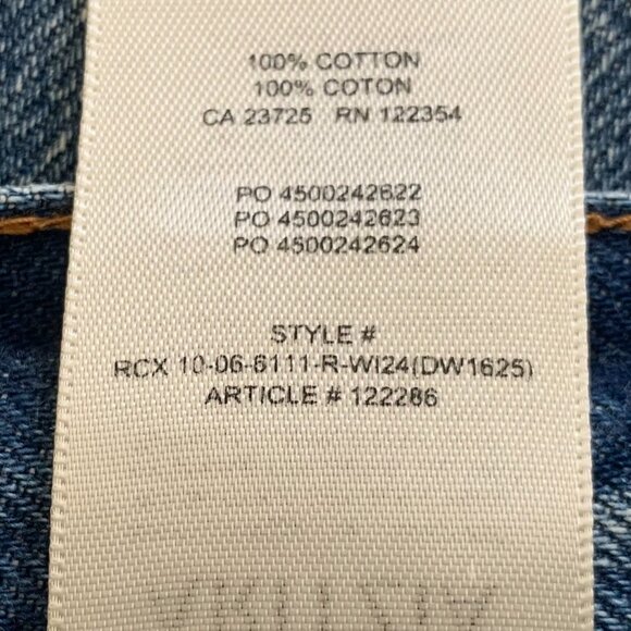 Denim Forum The Farrah Hi-Rise Wide Jean – Size 30, Into The Bleu Light - Picture 6 of 6